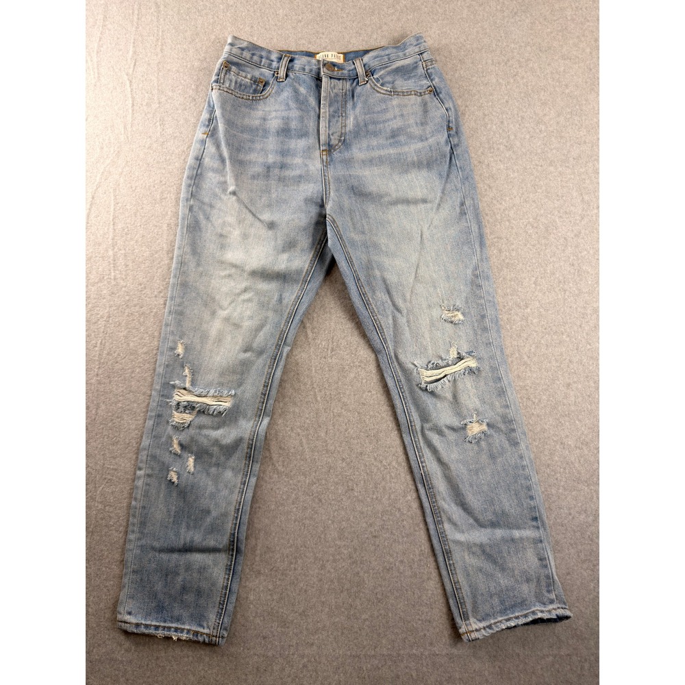 Blank Paige Denim Collection Light Wash Distressed Straight Leg Jeans BD197 M